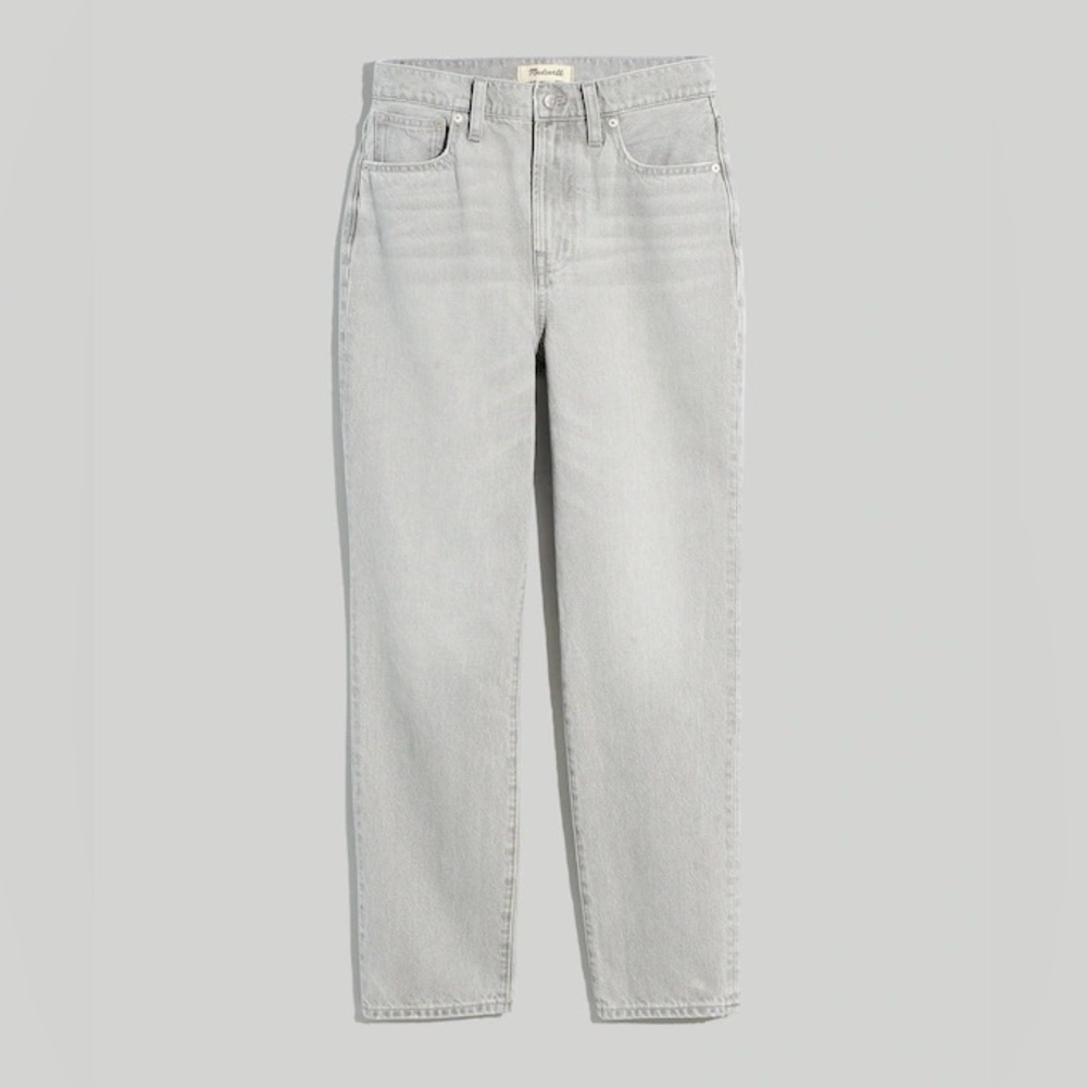 NWT Madewell Women's Straight Leg Jeans - Gray - Picture 2 of 7
